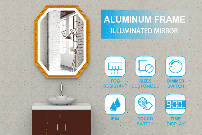 What is an illuminated mirror?