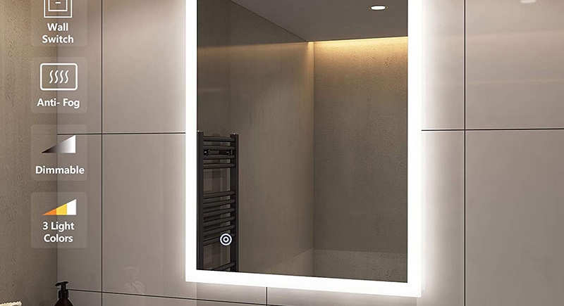 LED illuminated bathroom mirror are stylishly designed so they add some charm to your bathroom