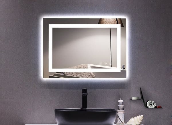 Bathroom Wall Mounted Mirror with High Lumen